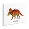 Stupell Industries Triceratops Dinosaur Learning Wall Plaque Art Design by Brett Blumenthal